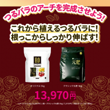 つるバラを根っこからしっかり伸ばす着実セット